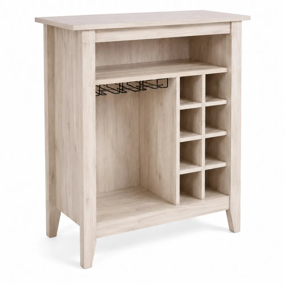 Barra de bar de Madera MDF Roble Claro 105x50x110 cm
